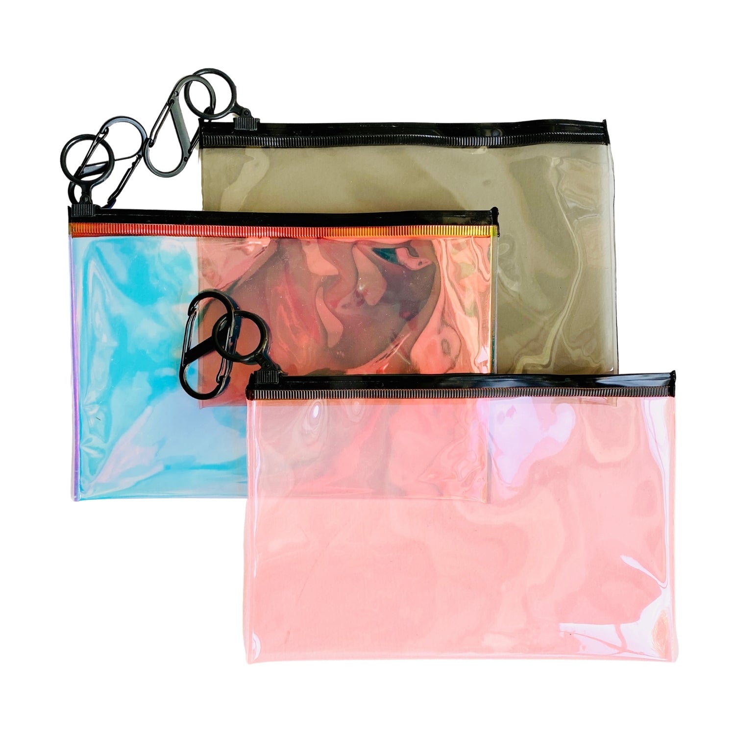 PVC Transparent Pouch 3pc Set