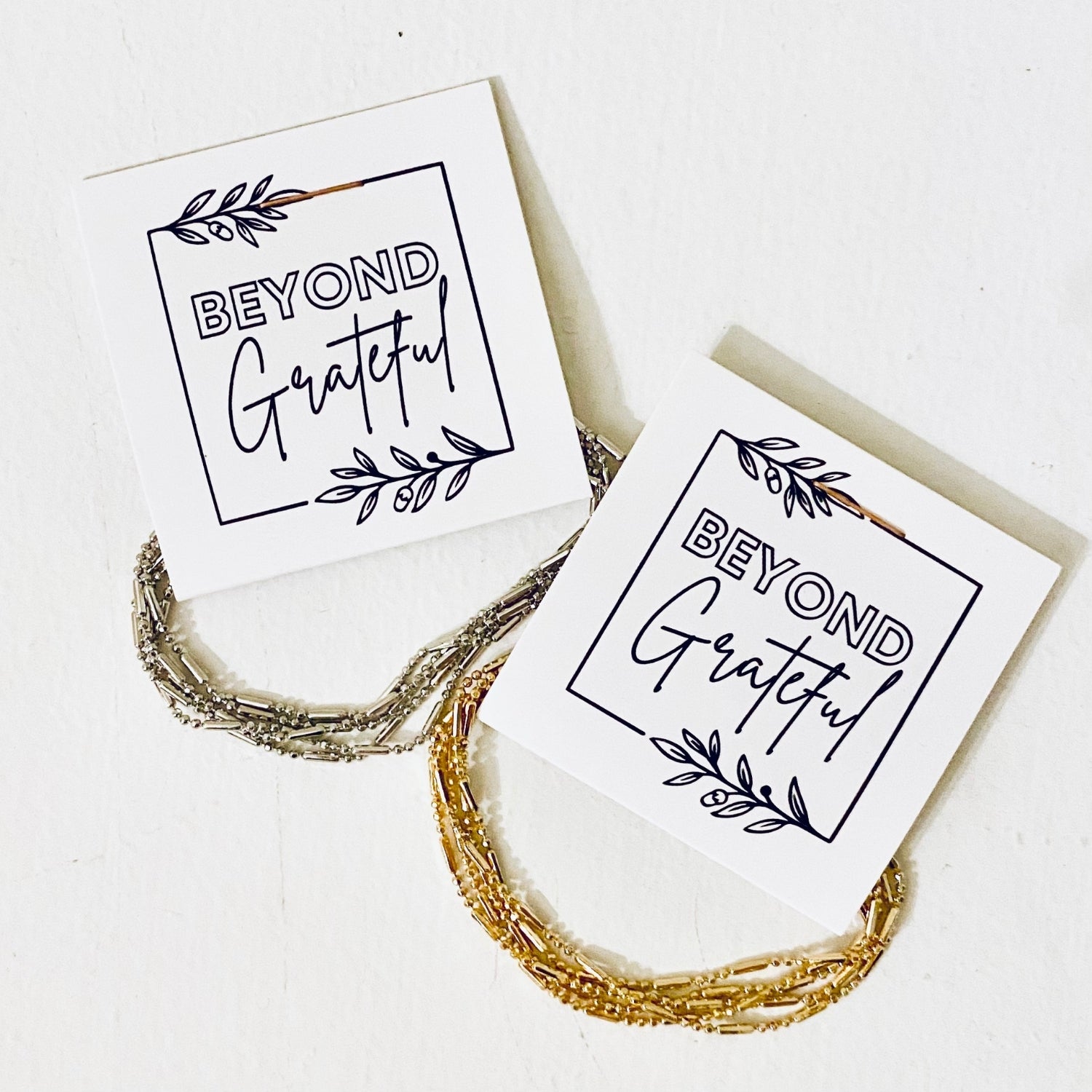 Beyond Grateful Layering Necklace Thank you Gift (10pc)