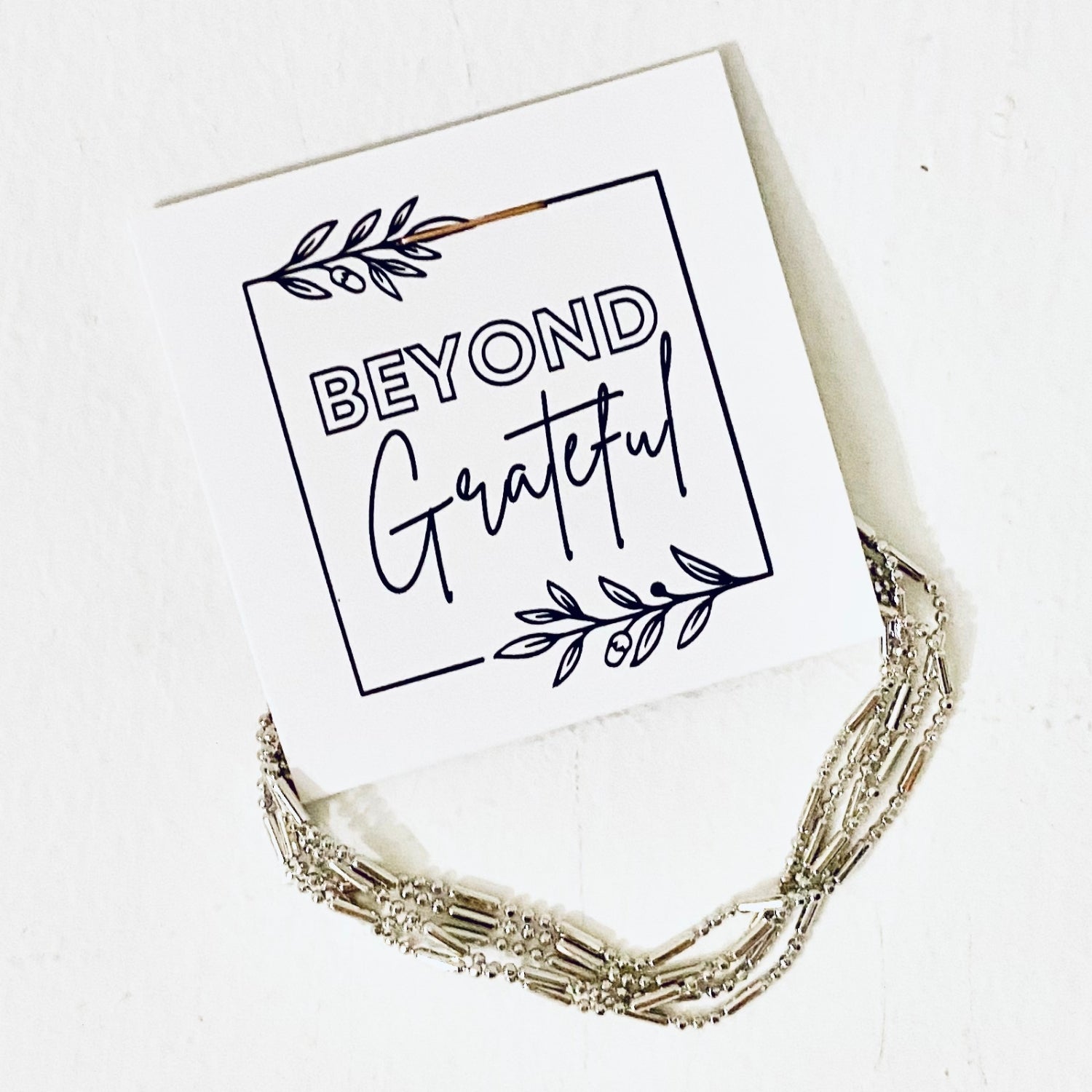 Beyond Grateful Layering Necklace Thank you Gift (10pc)