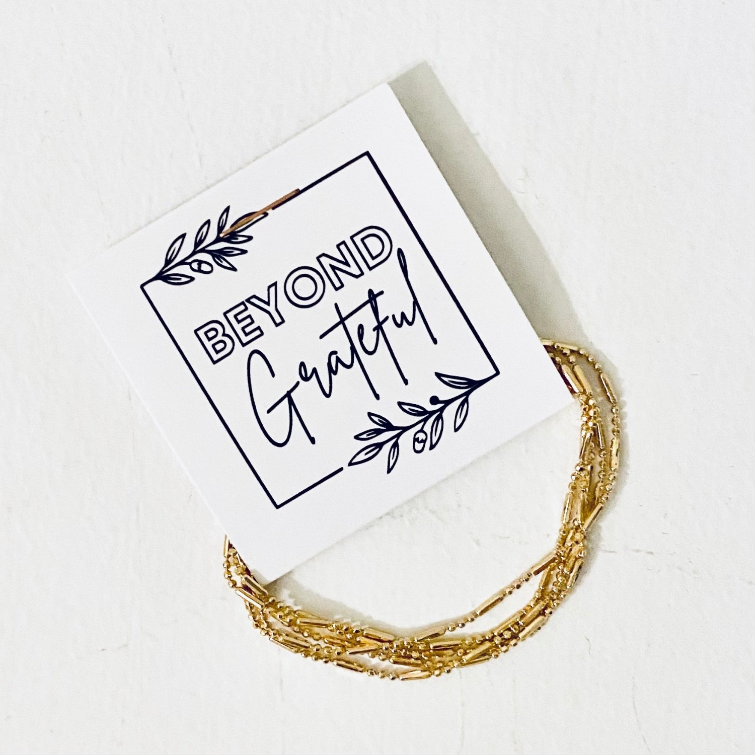 Beyond Grateful Layering Necklace Thank you Gift (10pc)