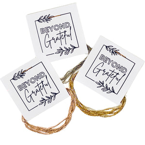 Beyond Grateful Layering Necklace Thank you Gift (10pc)