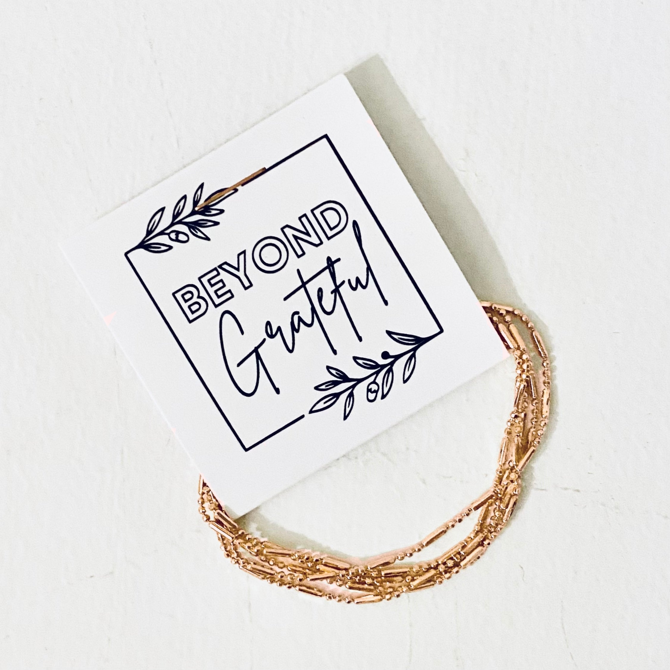 Beyond Grateful Layering Necklace Thank you Gift (10pc)