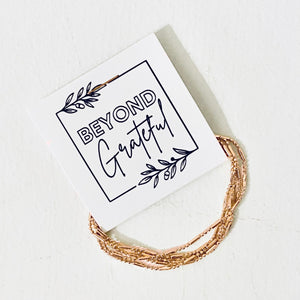 Beyond Grateful Layering Necklace Thank you Gift (10pc)