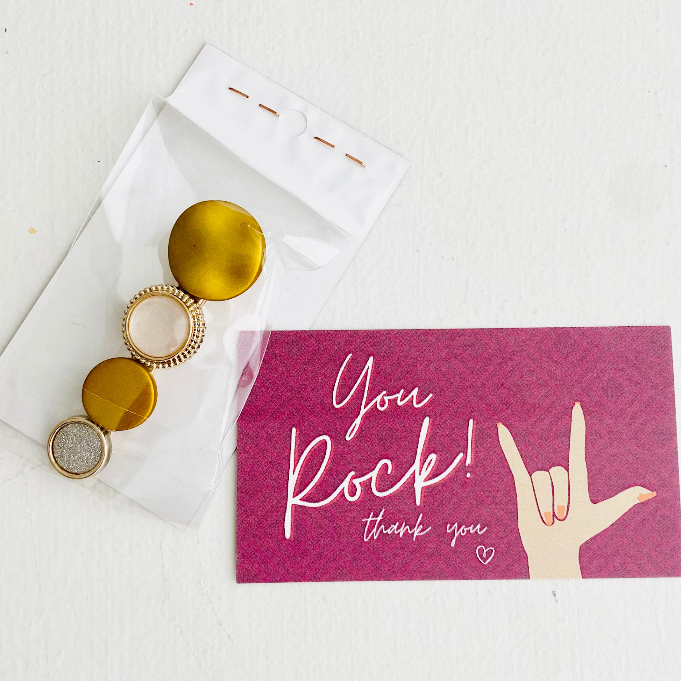 Thank You "You Rock "Clip (10pc)